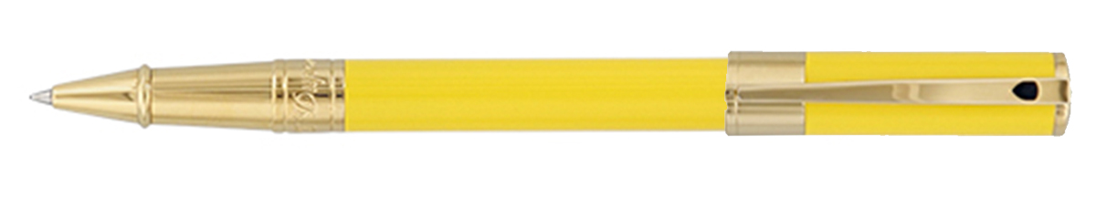 S.T. Dupont D-Initial Pastel Collection Pastel Vanilla with yellow gold trims Rollerball  